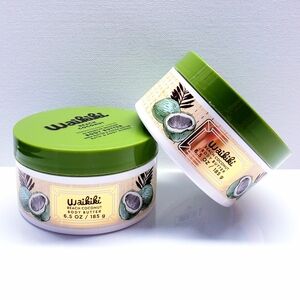 Bath & Body Works WAIKIKI BEACH COCONUT Body Butter, 6.5 oz/185g (2 pcs)